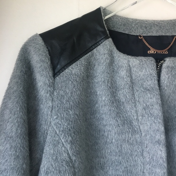 ELLA MOSS Gray and Black Textured Boucle Jacket S - Picture 1 of 8